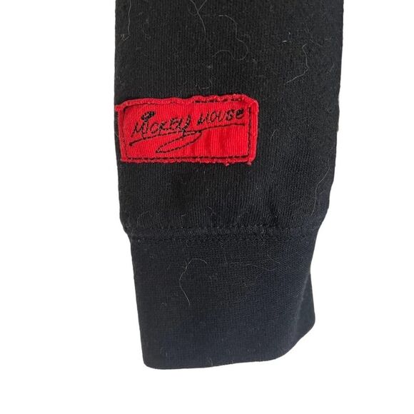 Disney Black Mickey Mouse Hoodie Sweatshirt with Ears S - Picture 3 of 5